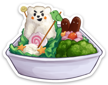 Bear Bento Sticker