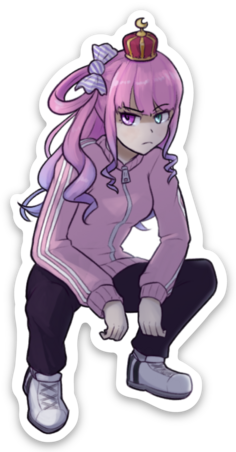 Himemori Luna Slavsquat Sticker