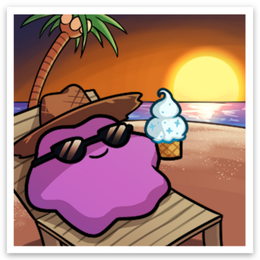 Ditto Vacation Sticker