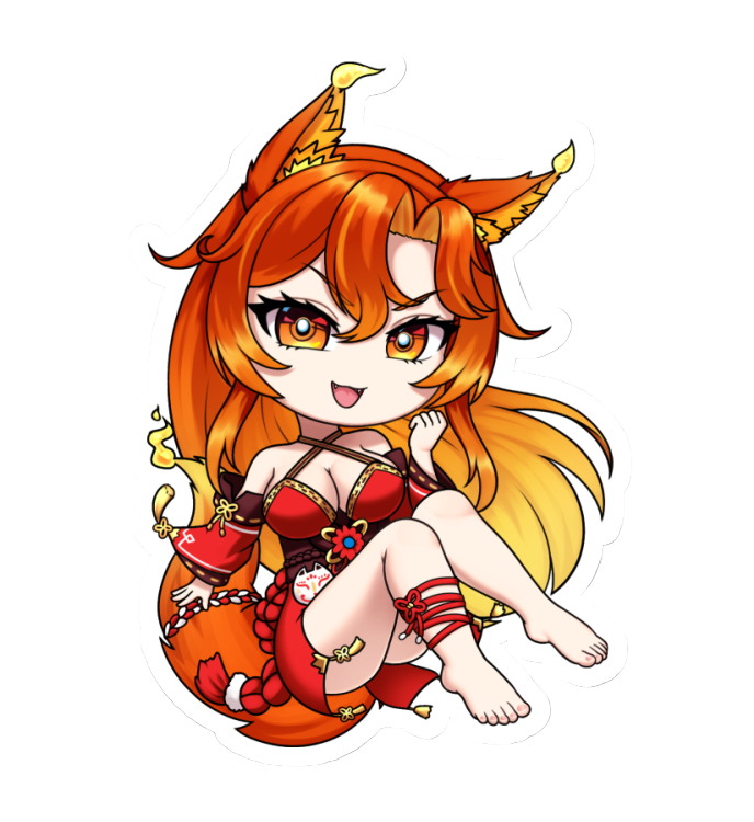 SmugAlana (Fire) Sticker